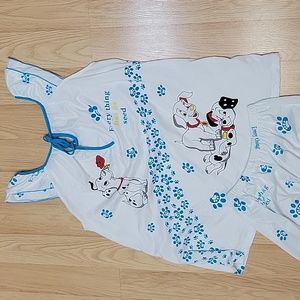 101 Dalmatians Pajamas Set Size XL NWOT